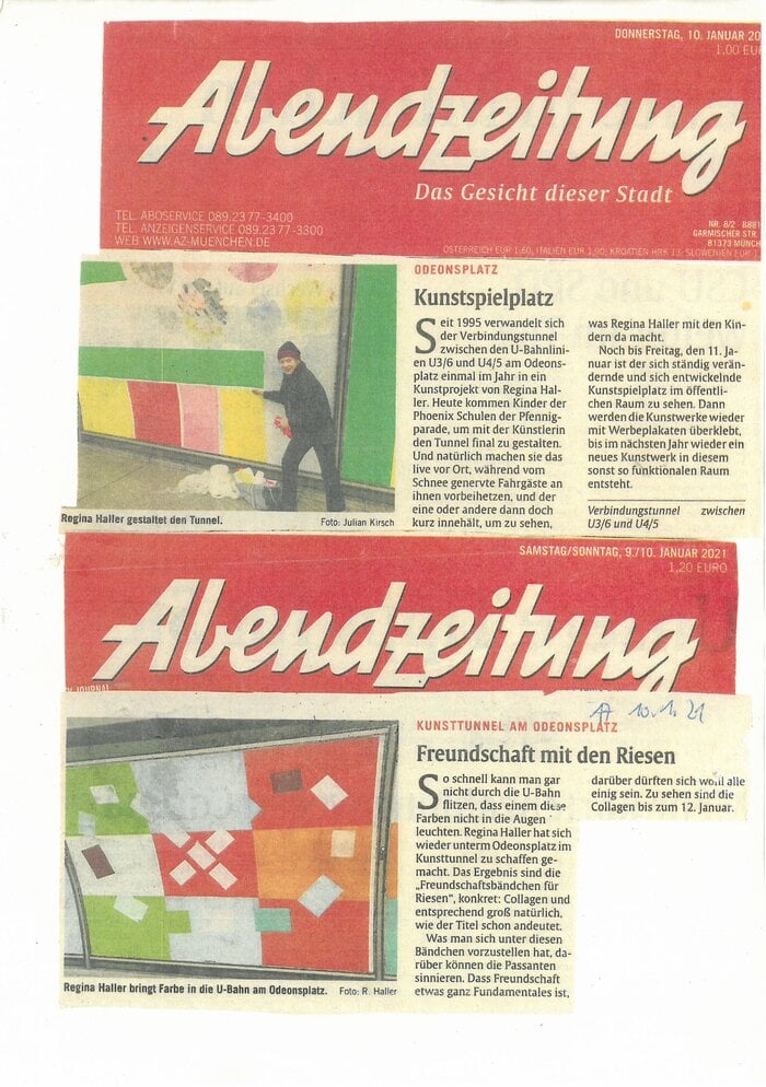 Kunsttunnel am Odeonsplatz von Regina Haller