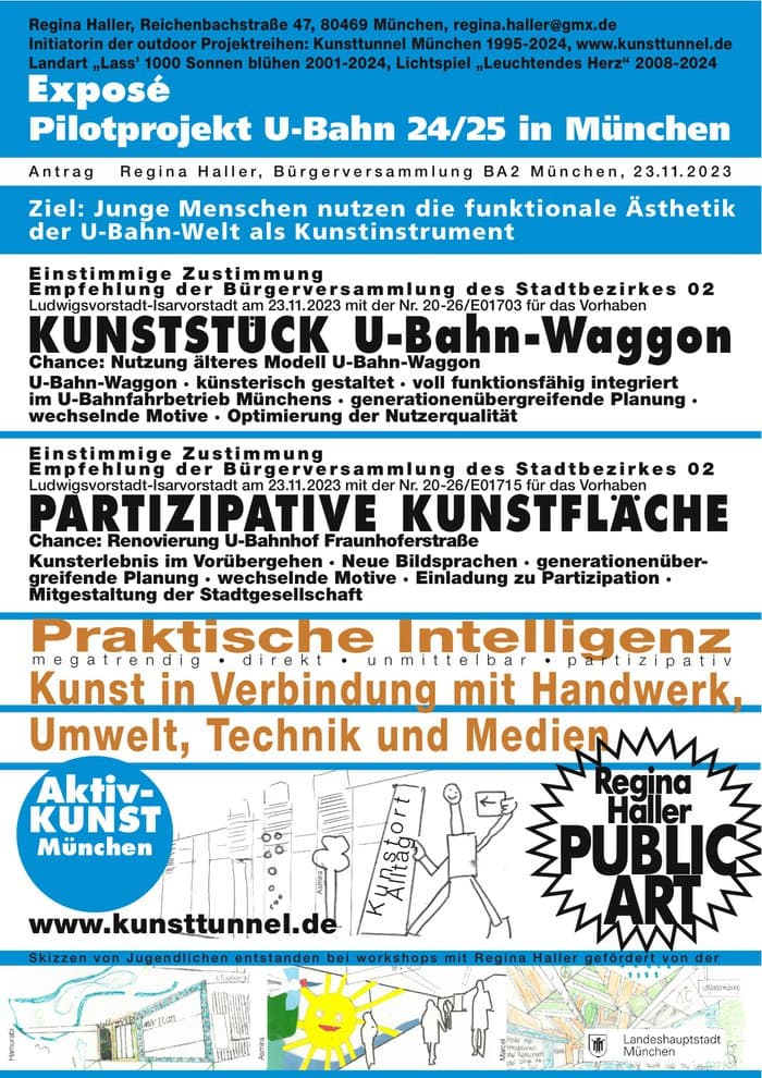 Kunsttunnel am Odeonsplatz von Regina Haller