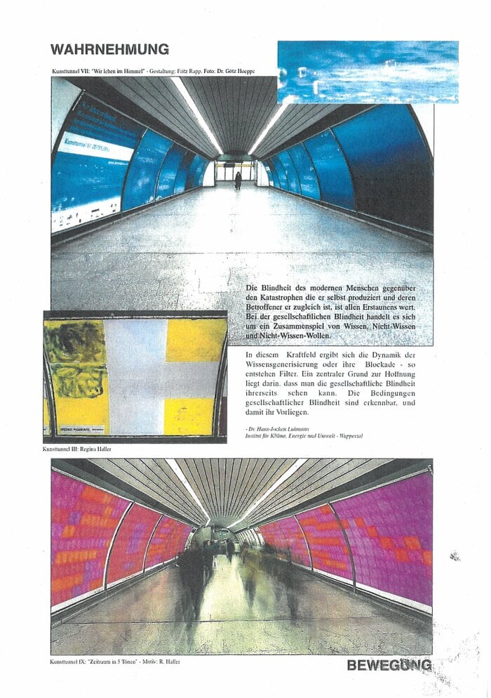 Kunsttunnel am Odeonsplatz von Regina Haller